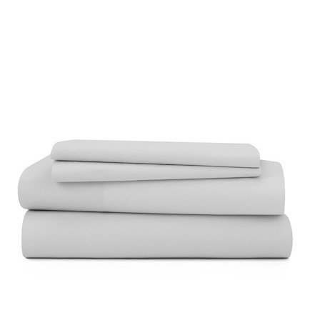 Downtime Percale King Sheet Set - Stone