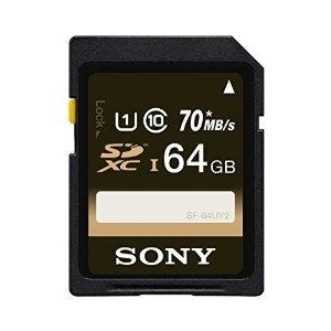 Sony 64GB Class 10 UHS-1 SDHC 存储卡 70MB/s
