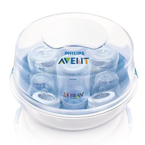 Philips AVENT Microwave Steam Sterilizer for Baby Bottles, Pacifiers, Cups and More