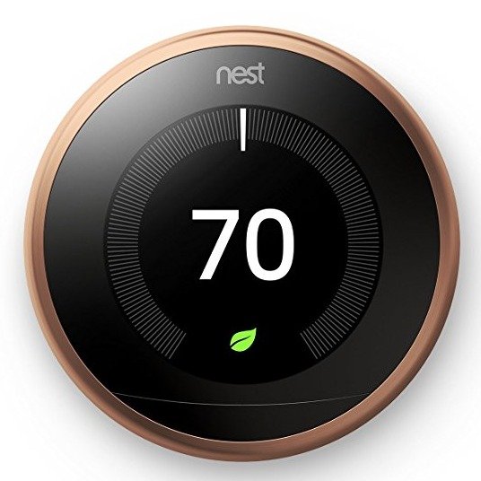 Learning Thermostat, Easy Temperature Control for Every Room in Your House, Copper (Third Generation), Works with Alexa