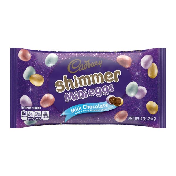 , Easter Shimmer Milk Chocolate Mini Eggs Candy, 9 Oz