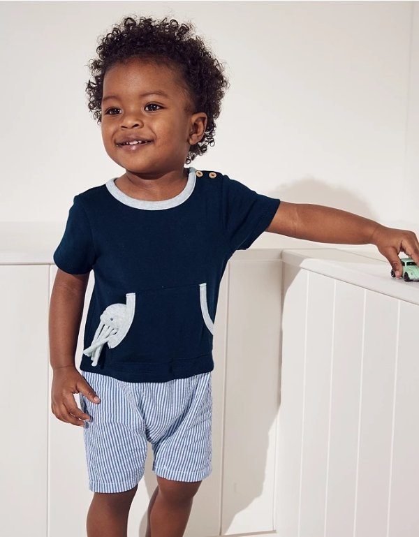 Octopus Jersey Romper with Toy | View All Baby | The White Company