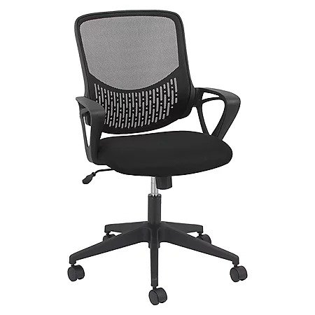Modern Mesh Task Chair, Supports up to 250 lbs. (Black) - Sam's Club