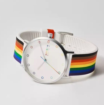 Aaren Colored Silicone Quartz Minimalistic 41mm Watch