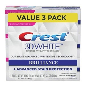 Crest 3D White Brilliance Vibrant Peppermint Toothpaste, 4.1 Ounce Tube