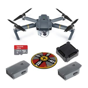 DJI Mavic Pro Quadcopter+2 Batteries+64GB SD Card & Landing Pad