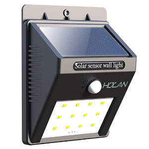 Holan 12 LED 太阳能防水感应灯