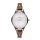 Women's Georgia Quartz Stainless Steel and Leather Casual Watch