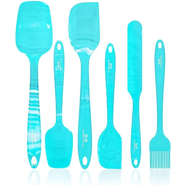 G.a HOMEFAVOR Silicone Spatula Set, Marble Pattern