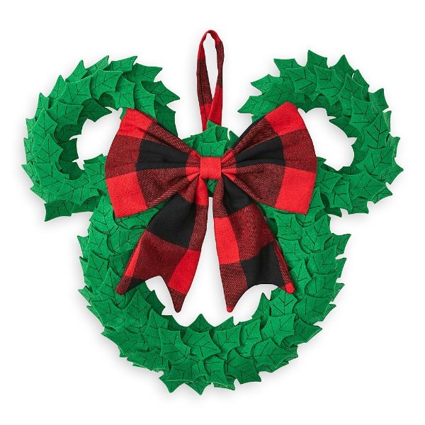Mickey Mouse Icon Plush Holiday Wreath | shopDisney