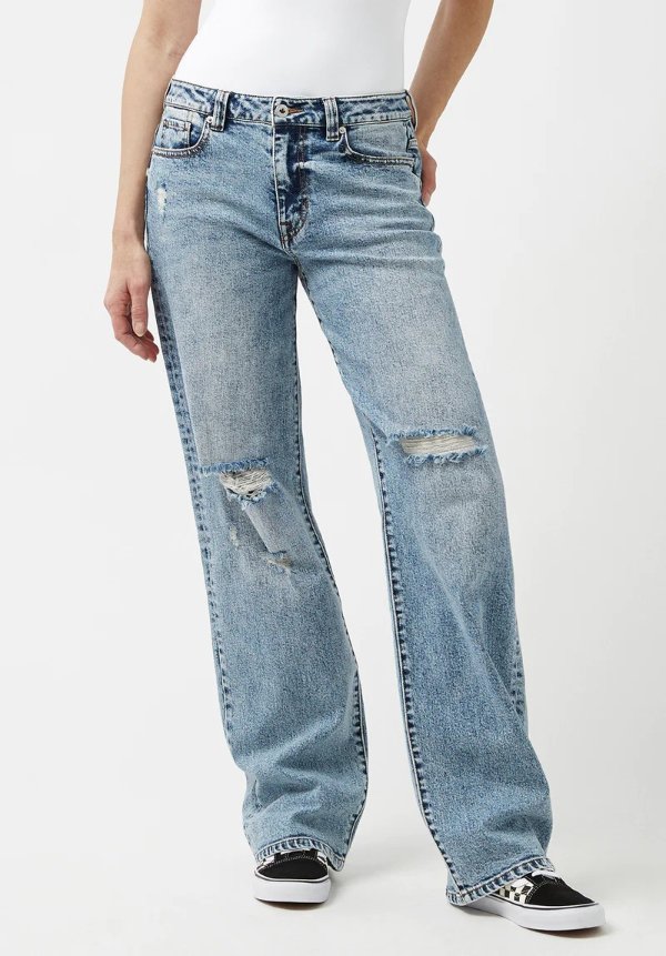 Low & Loose Gwen Women's Jeans in Sanded Blue - BL15873