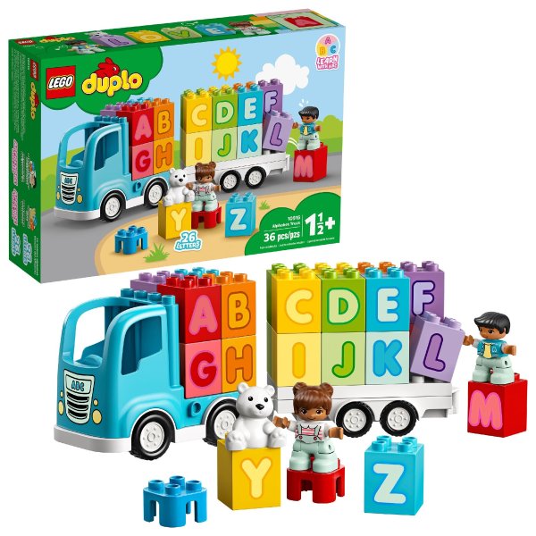 DUPLO My First Alphabet Truck 10915 Educational Building Toy for Toddlers (36 Pieces)