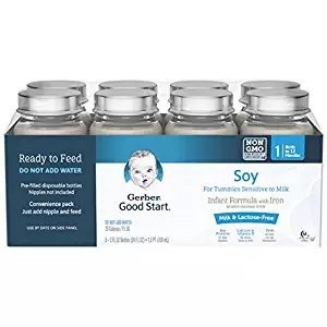 Good Start Soy Non-GMO Ready to Feed Infant Formula Nursers, Stage 1, 3 Fluid Ounce (Pack of 48)