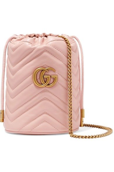 GG Marmont mini quilted leather bucket bag