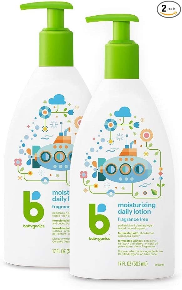 Daily Lotion, Fragrance Free, 17oz, 2 Pack, Packaging May Vary