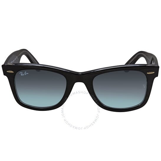 Wayfarer Blue Gradient Square Sunglasses RB2140 12943M 50