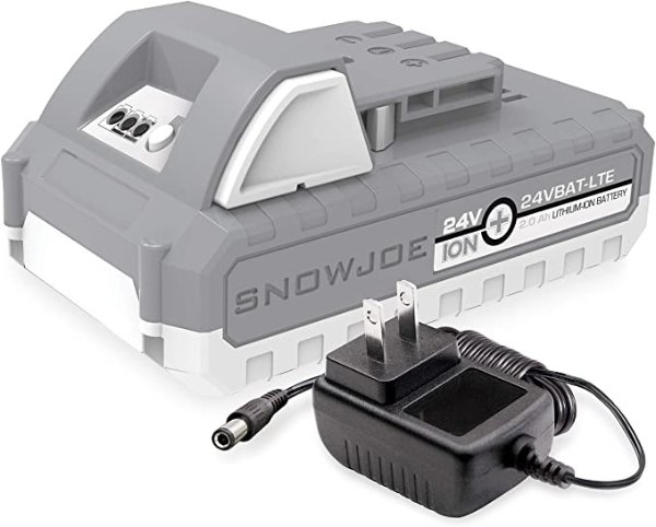24V-2AMP-SK1 Starter Kit Includes 1 x 2.0-Ah Lithium iON Battery + Standard Charger, 2.0, White