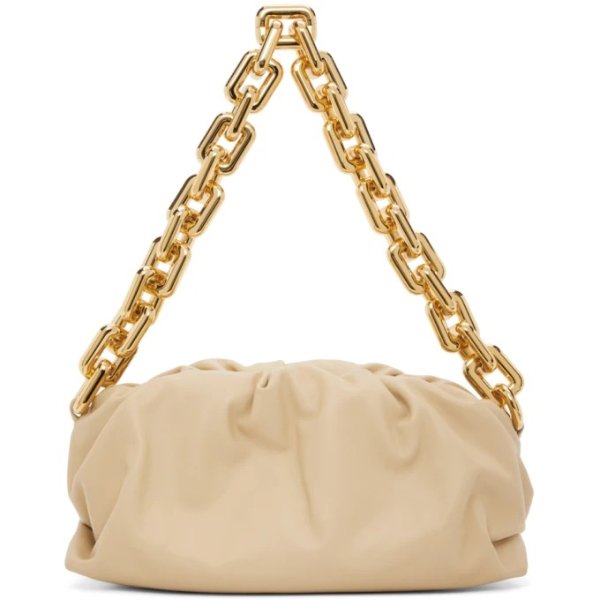 Beige 'The Chain Pouch' Clutch