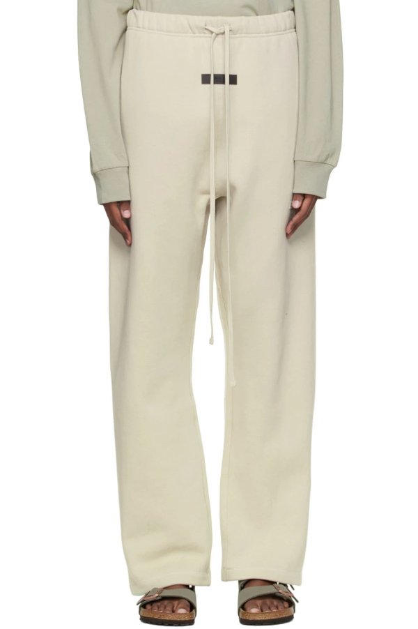 Beige Relaxed Lounge Pants