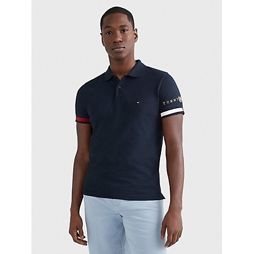 Slim Fit Flag Tipped Polo | Tommy Hilfiger