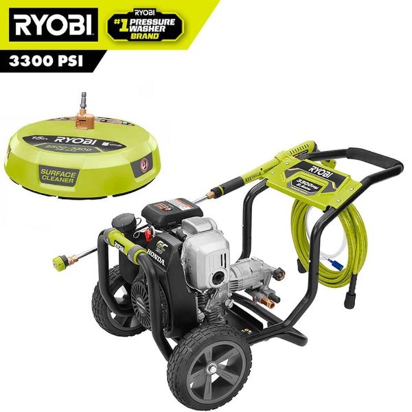 3400 PSI 2.3 GPM Cold Water Gas Pressure Washer with 16 in. Surface Cleaner
