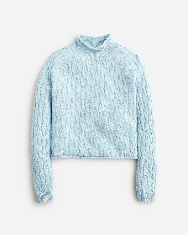 Cashmere shrunken cable-knit Rollneck™ sweater