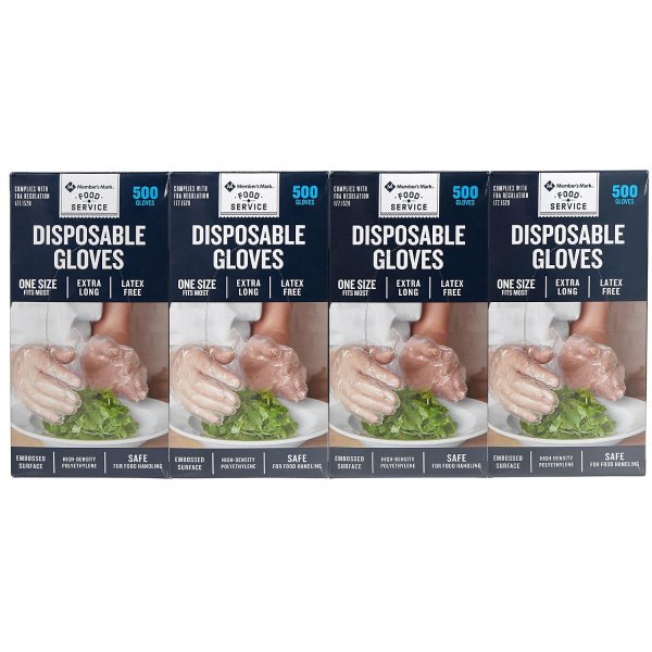 Plastic Disposable Gloves (2,000 ct.)