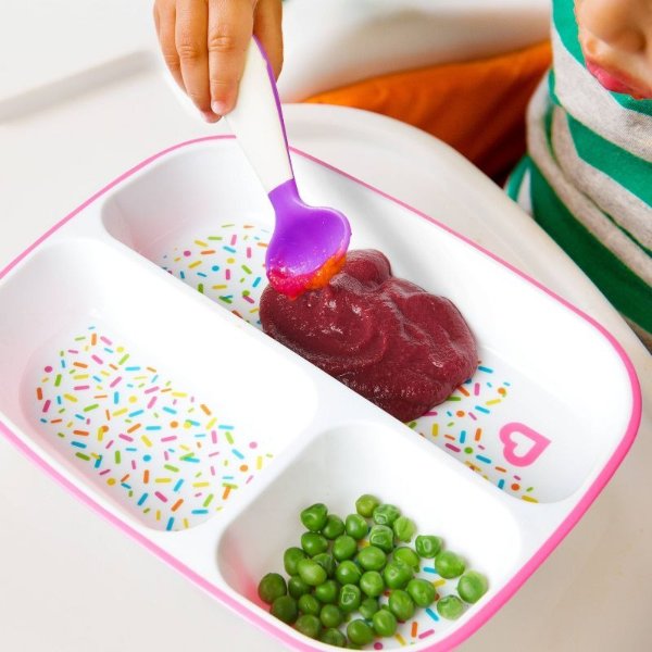 Splash Toddler Divided Plates - 2pk - Pink Sprinkles