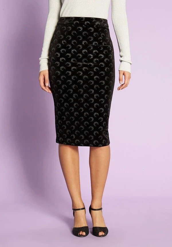 Under the Silver Moon Pencil Skirt