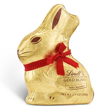 复活节兔兔形状牛奶巧克力