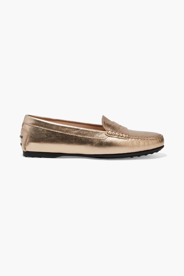 City Gommino metallic leather loafers