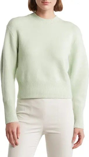 Crewneck Puff Sleeve Sweater