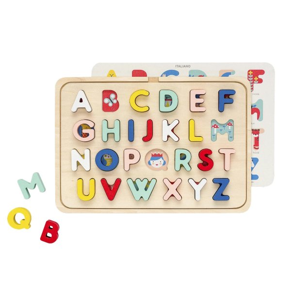 木质字母拼图玩具