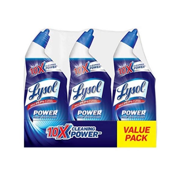 Lysol Lysol Power Toilet Bowl Cleaner, 10x Cleaning Power, 3 Count