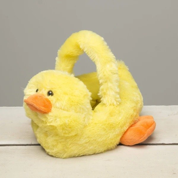 "Peep" the 7in Yellow Chick Plush Springtime Party Basket