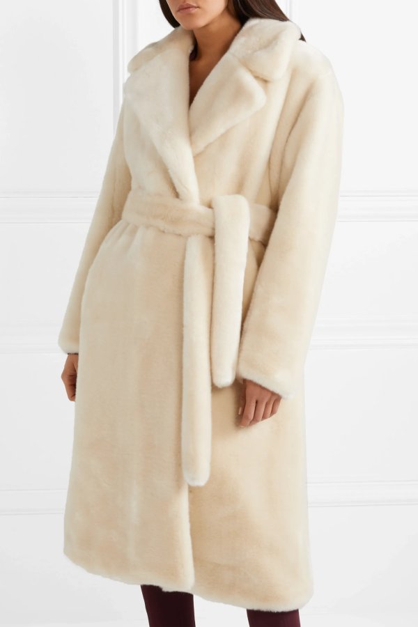 Luxe oversized faux fur coat