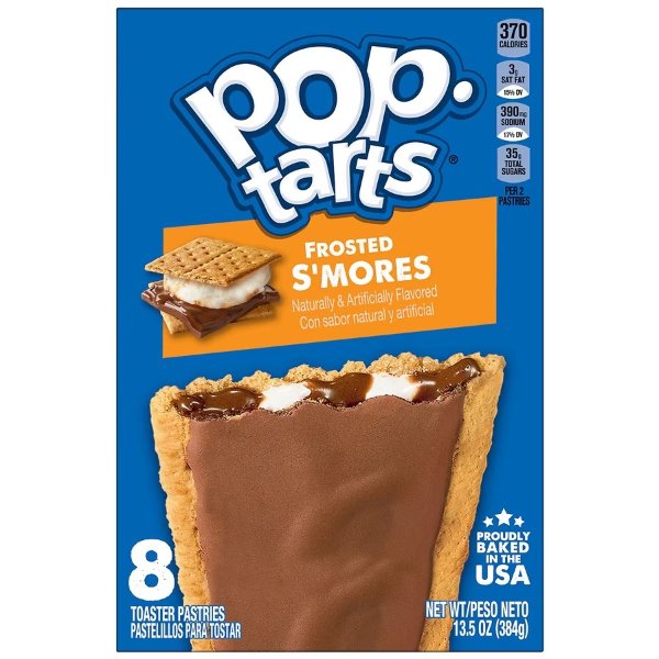 Pop Tarts Toaster Pastries Frosted S'mores1.69oz x 8 pack