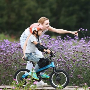 Segway Ninebot 14" 儿童自行车，带辅助轮，适合2-7岁儿童