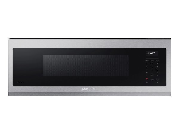 1.1 cu. ft. Smart SLIM Over-the-Range Microwave with 550 CFM Hood Ventilation, Wi-Fi &amp; Voice Control in Stainless Steel Microwaves - ME11A7710DS/AA | Samsung US