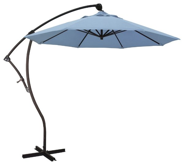 9' Cantilever Umbrella Delux Crank Lift - Contemporary - Outdoor Umbrellas - by California Umbrella