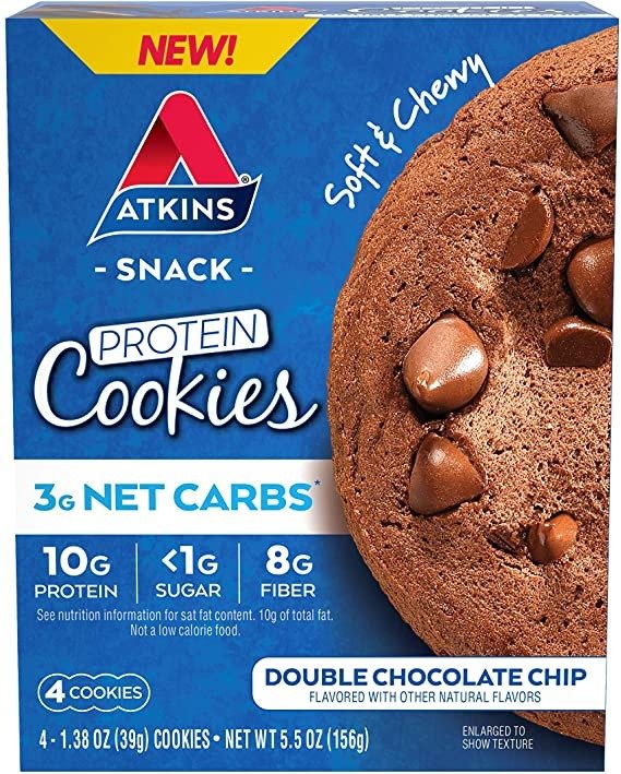 Protein Cookie Double Chocolate Chunk, 1.38 Ounce (Pack of 4)