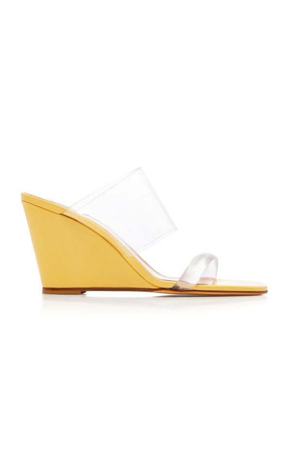 Olympia PVC Wedge Sandals