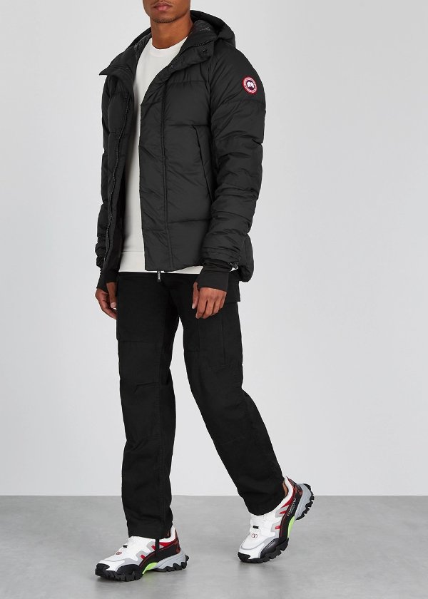 Armstrong black quilted shell jacket