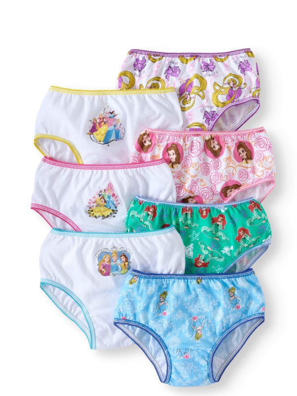 Princess Girls Underwear, 7 Pack
