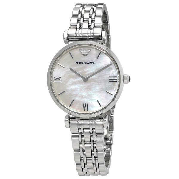 Classic Mother Of Pearl Dial Ladies Watch AR1683 Classic Mother of Pearl Dial Ladies Watch Classic Mother of Pearl Dial Ladies Watch