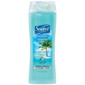 Suave Body Wash Naturals, Ocean Breeze, 12-Ounce (Pack of 6)