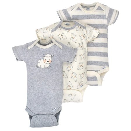 Newborn Baby Boy or Girl Unisex Onesies Brand Organic Short Sleeve Bodysuits, 3-pack - Walmart.com