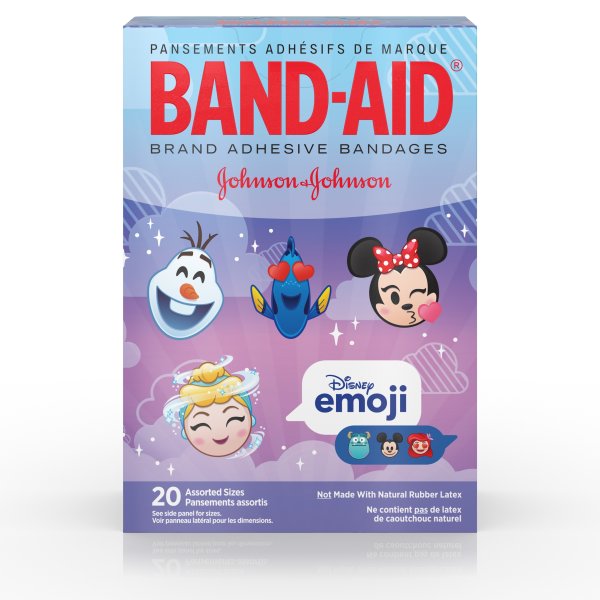 Adhesive Bandages, Disney Emoji Characters, Assorted Sizes 20 ct