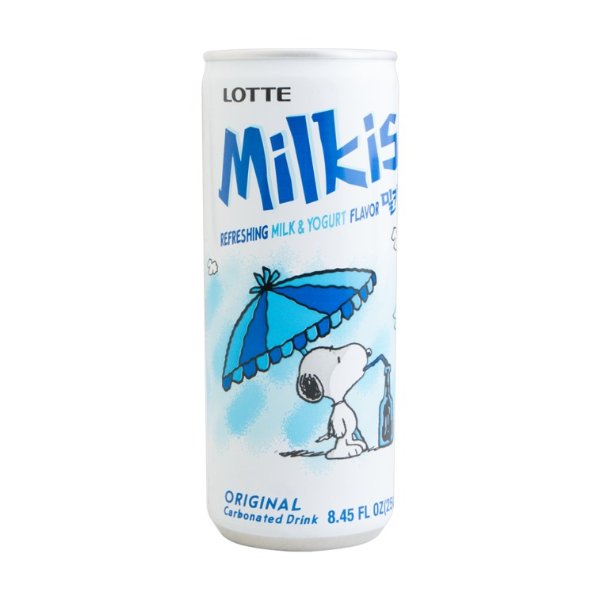 LOTTE Korea Milkis Carbonated Drink Refreshing Milk and Yogurt Flavor 250ml