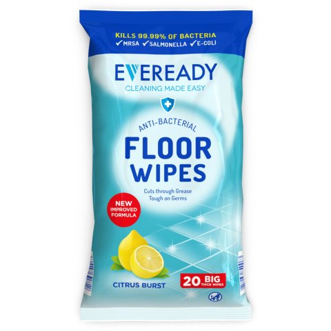 抗菌地板清洁湿巾 20 Pack